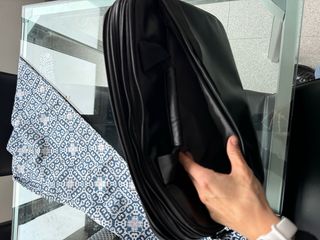 Maletín portátil cuero negro