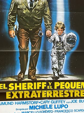 Póster Película El Sheriff y el Pequeño Extraterre