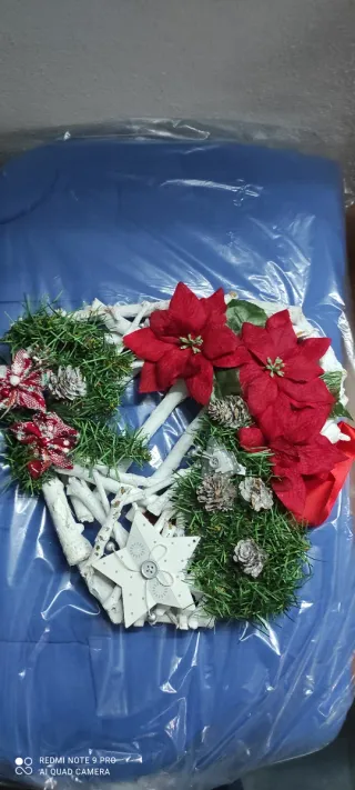 Decorazioni Natalizie Cuore Poinsettia Stella