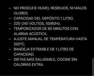 FREIDORA DE AIRE SIN ACEITE NEOSIS NEGRA.