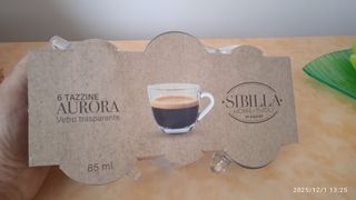 6 Tazzine Caffè Vetro Home Tivoli