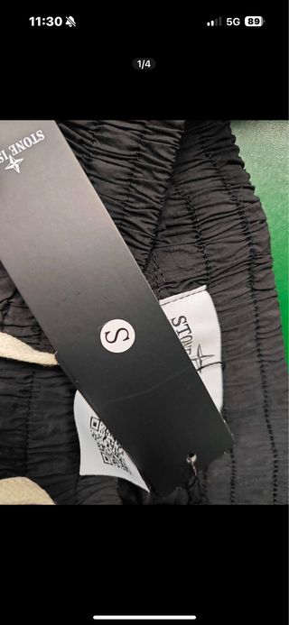 Pantalón Stone Island Negro Cargo