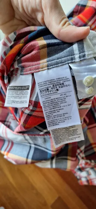 Camisa Levi's cuadros multicolor