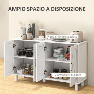 Credenza 2 Ante con Ripiani, Credenza Multiuso in