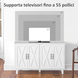 Credenza 2 Ante con Ripiani, Credenza Multiuso in