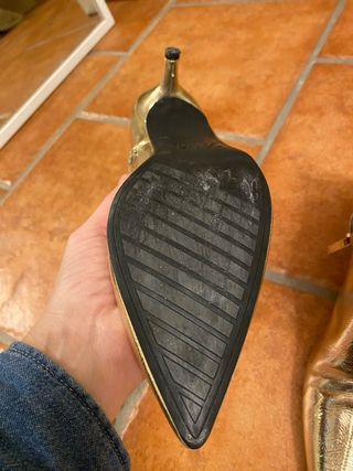 Botines dorados sin estrenar talla 37