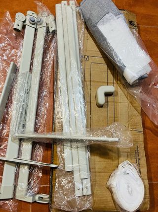 Barrera Cama Bebé 200cm Gris