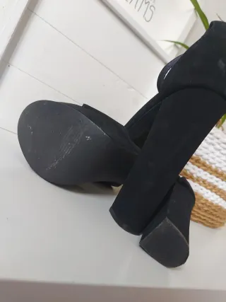 Sandalias de plataforma negras