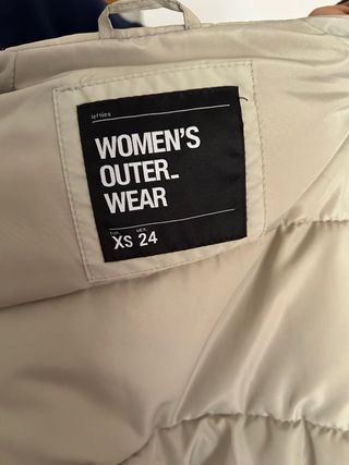 Abrigo mujer beige talla XS