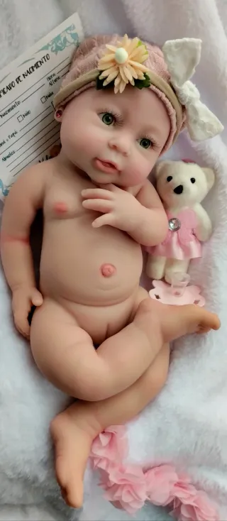 Bebé Reborn Silicona Completa 42cm