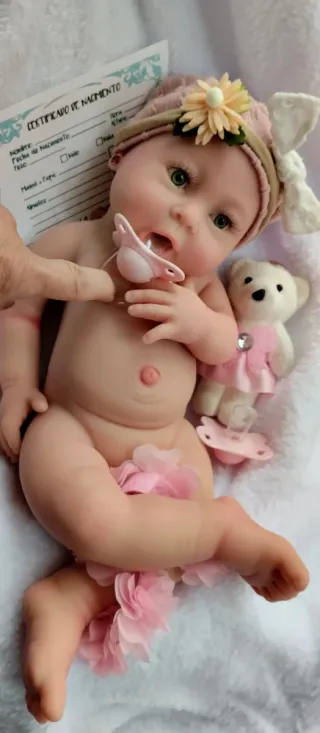 Bebé Reborn Silicona Completa 42cm
