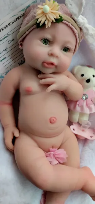 Bebé Reborn Silicona Completa 42cm