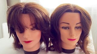 Maniquí peluquería pelo natural