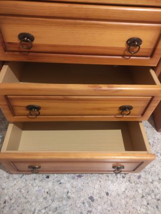 Sinfonier y Mesita de Noche Madera