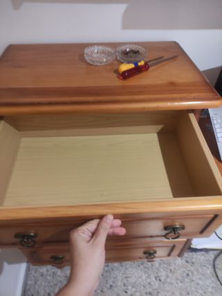 Sinfonier y Mesita de Noche Madera