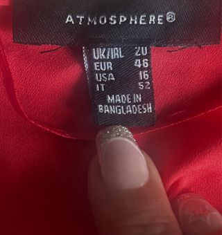 Blusa roja manga corta
