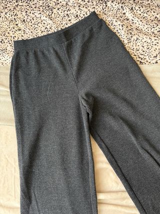 Pantalones de algodón grises