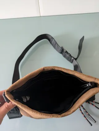 Bolso Desigual Bandolera Mujer Beige Negro