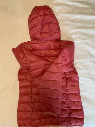 Abrigo acolchado rosa talla S