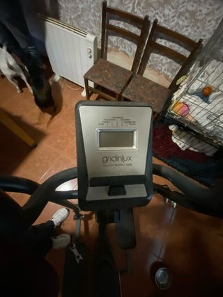 Bicicleta Elíptica Negra y Naranja