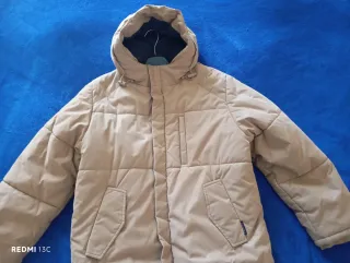 Giaccone Brums beige con cappuccio