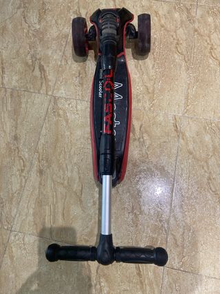 Patibete niño plegable, rudas iluminadas.