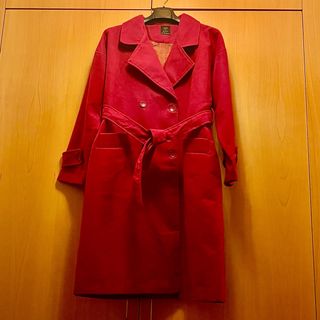 Abrigo paño burdeos