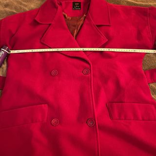 Abrigo paño burdeos