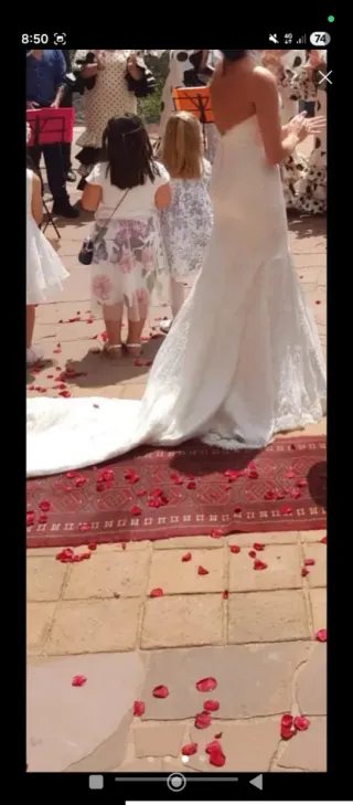 Traje de Novia Encaje Halter