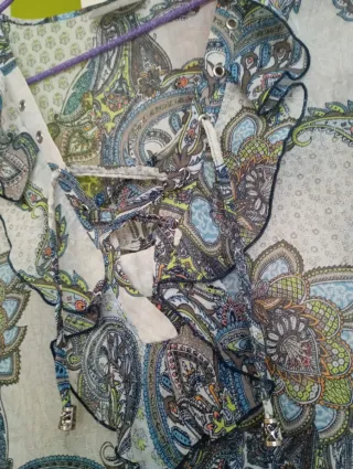 Blusa Canda Estampada Volantes