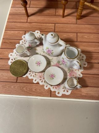 Servizio porcellana bambole casa