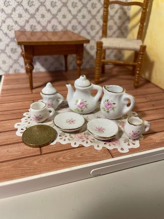 Servizio porcellana bambole casa