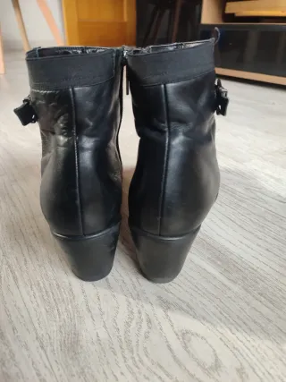 Botines tacón negros talla 40