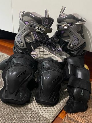 Patines en línea Oxelo y protecciones