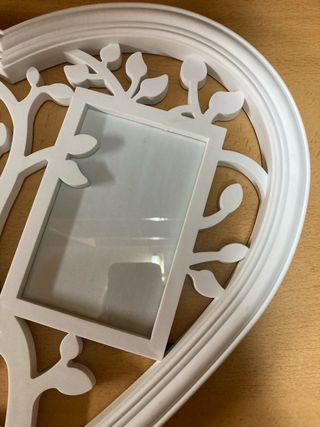 Colgante, forma de corazón portafotos