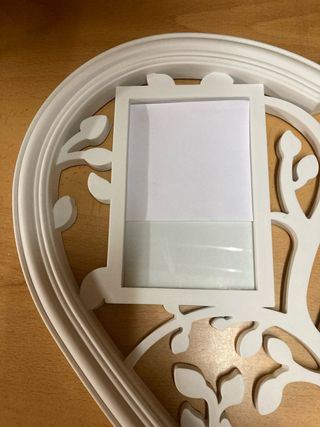 Colgante, forma de corazón portafotos