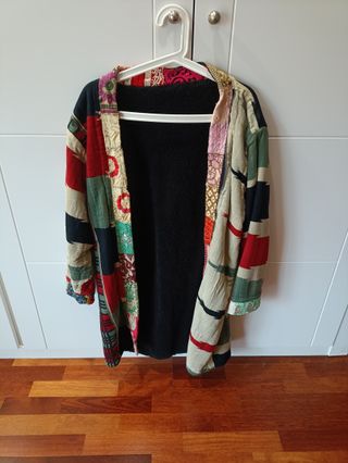 Abrigo étnico patchwork