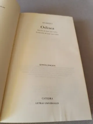 Odisea (Letras Universales / Universal Writings...