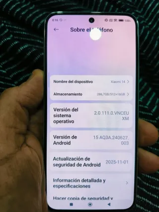 Xiaomi 14 512GB con factura y garantía de dos años