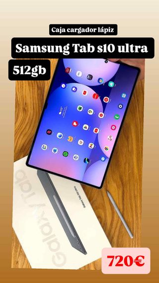 Samsung Tab S10 Ultra 512GB con scatola, caricatore e pen