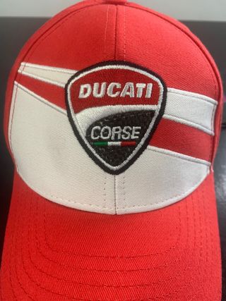 Gorra Ducati Corse Niño Roja y Blanca