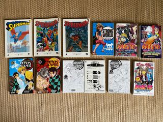 Lote 78: 12 manga anime - Demon Slayer + Naruto