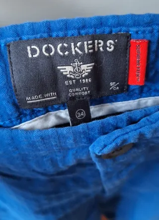 Bermudas azules marca Dockers talla L