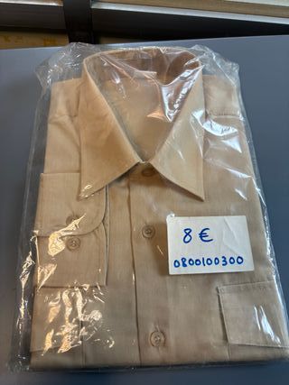 Camisa beige manga larga T-41/42