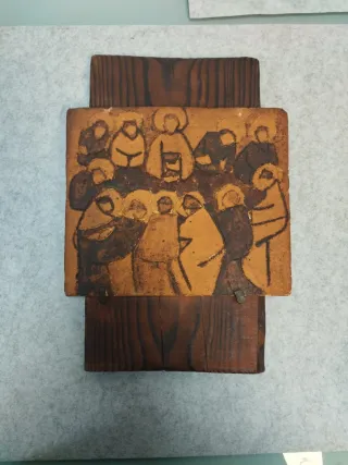 Relieve Cerámica Rústica La Última Cena