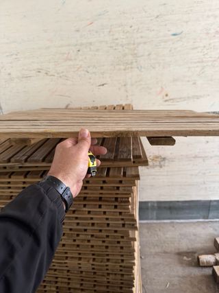 Tarima baldosa de madera para valla o suelo