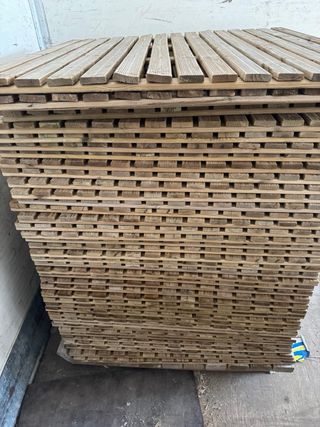 Tarima baldosa de madera para valla o suelo