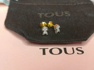 Pendientes Tous niña plata y oro