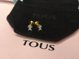 Pendientes Tous niña plata y oro
