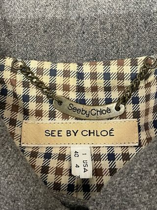 Cappotto See by Chloè lana grigio